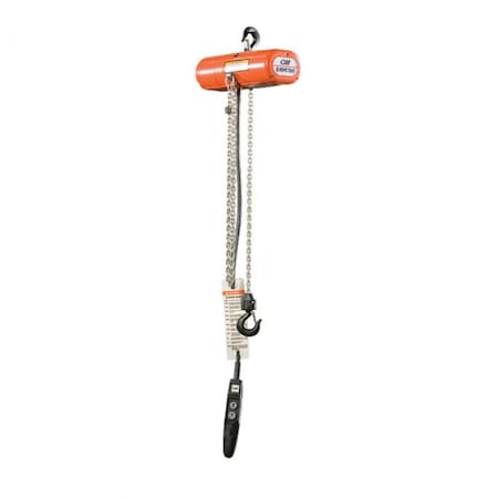 Cm Shopstar Electric Chain Hoist, Double Reeving, 600 Lb, 10 Ft Lifting Height, 20 Fpm Lift Speed 2114